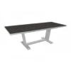 Table Extensible Amber 180/240x100 Aluminium/Kedra - Blanc/Black Boréal 1 Table Extensible Amber 180/240x100 Aluminium/Kedra - Blanc/Black Boréal -Petit Coin Vert Magasin table extensible amber 180240x100 aluminiumkedra blancblack boreal