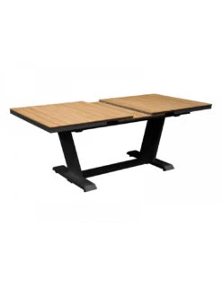 Table Extensible Amber - 180/240x100x76 Alu/TECK FSC 100% - Graphite/Teck -Petit Coin Vert Magasin table extensible amber 180240x100x76 aluteck fsc 100 graphiteteck 2