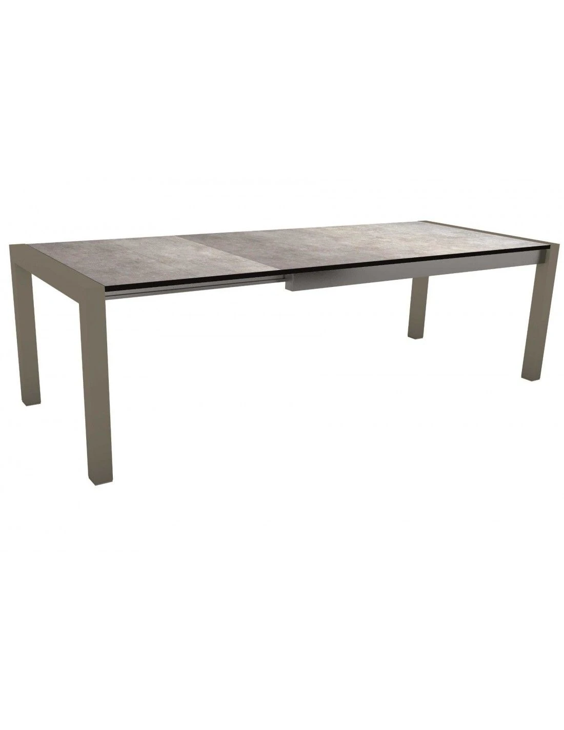 Table Extensible Anthracite 174 (214/254) X 90cm Plateau HPL - HPL SILVERSTAR GRIS METALLIQUE 3 Table Extensible Anthracite 174 (214/254) X 90cm Plateau HPL - HPL SILVERSTAR GRIS METALLIQUE