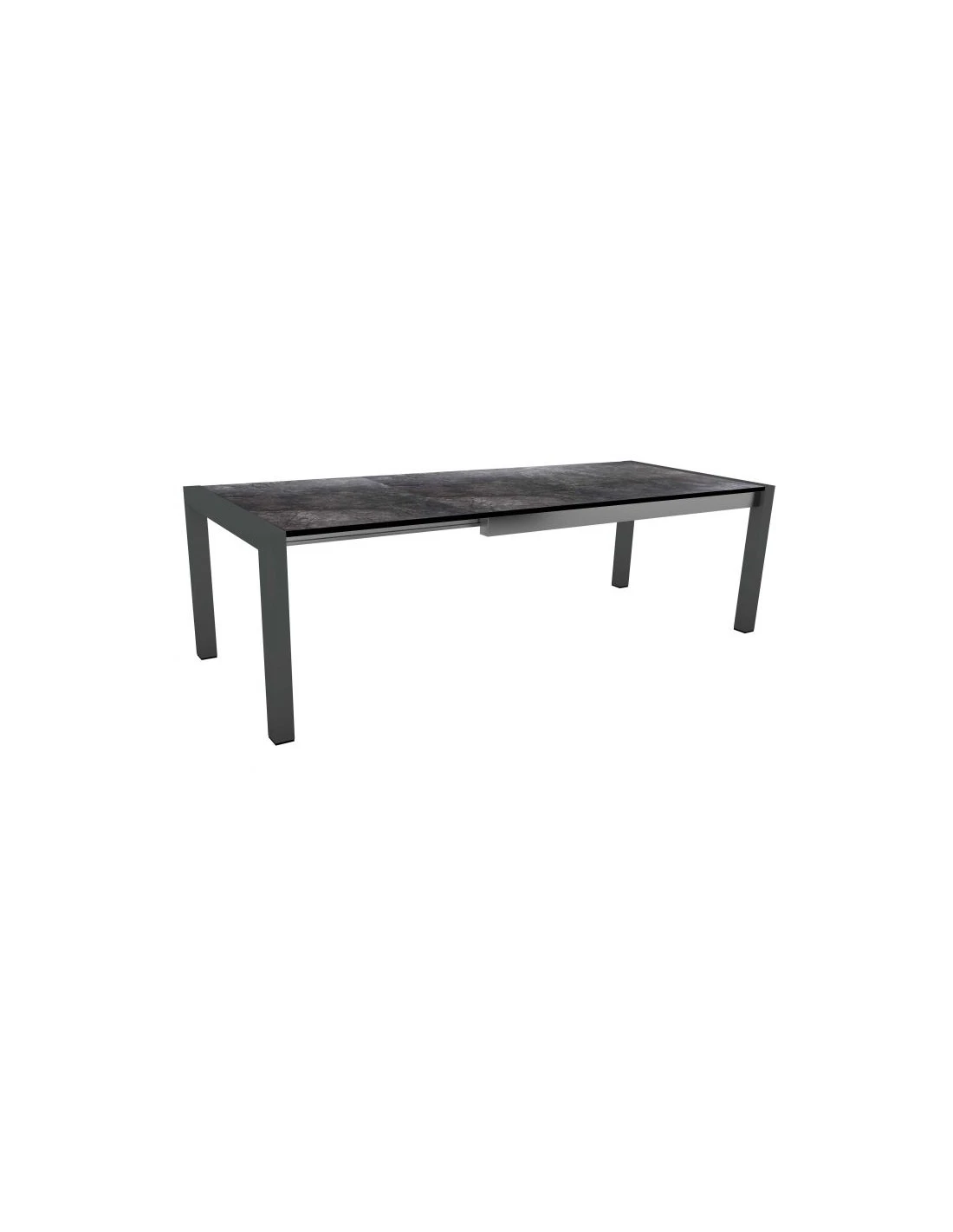 Table De Jardin Extensible Anthracite 214 (254/294) X 100 Cm Plateau HPL - Stern - HPL SILVERSTAR MARBRE NOIR 3 Table De Jardin Extensible Anthracite 214 (254/294) X 100 Cm Plateau HPL - Stern - HPL SILVERSTAR MARBRE NOIR