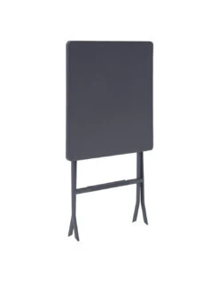 Table Greensboro Haute Carrée 2 Places - Acier - Gris -Petit Coin Vert Magasin table greensboro haute carree 2 places acier gris 1