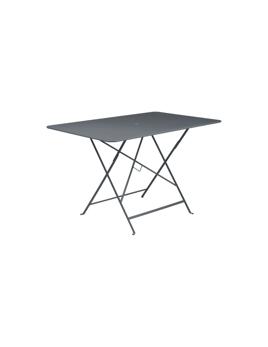 Table Pliante Bistro 117 X 77 Cm - Métal Pliante Rectangle - Carbone 3 Table Pliante Bistro 117 X 77 Cm - Métal Pliante Rectangle - Carbone