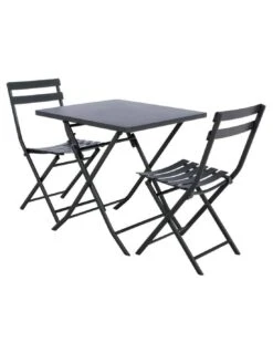 Table Pliante Carrée Greensboro 2 Places - Graphite 10 Table Pliante Carrée Greensboro 2 Places - Graphite -Petit Coin Vert Magasin table pliante carree greensboro 2 places graphite 3