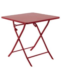 Table Pliante Carrée Greensboro 2 Places - Groseille 8 Table Pliante Carrée Greensboro 2 Places - Groseille -Petit Coin Vert Magasin table pliante carree greensboro 2 places groseille 1