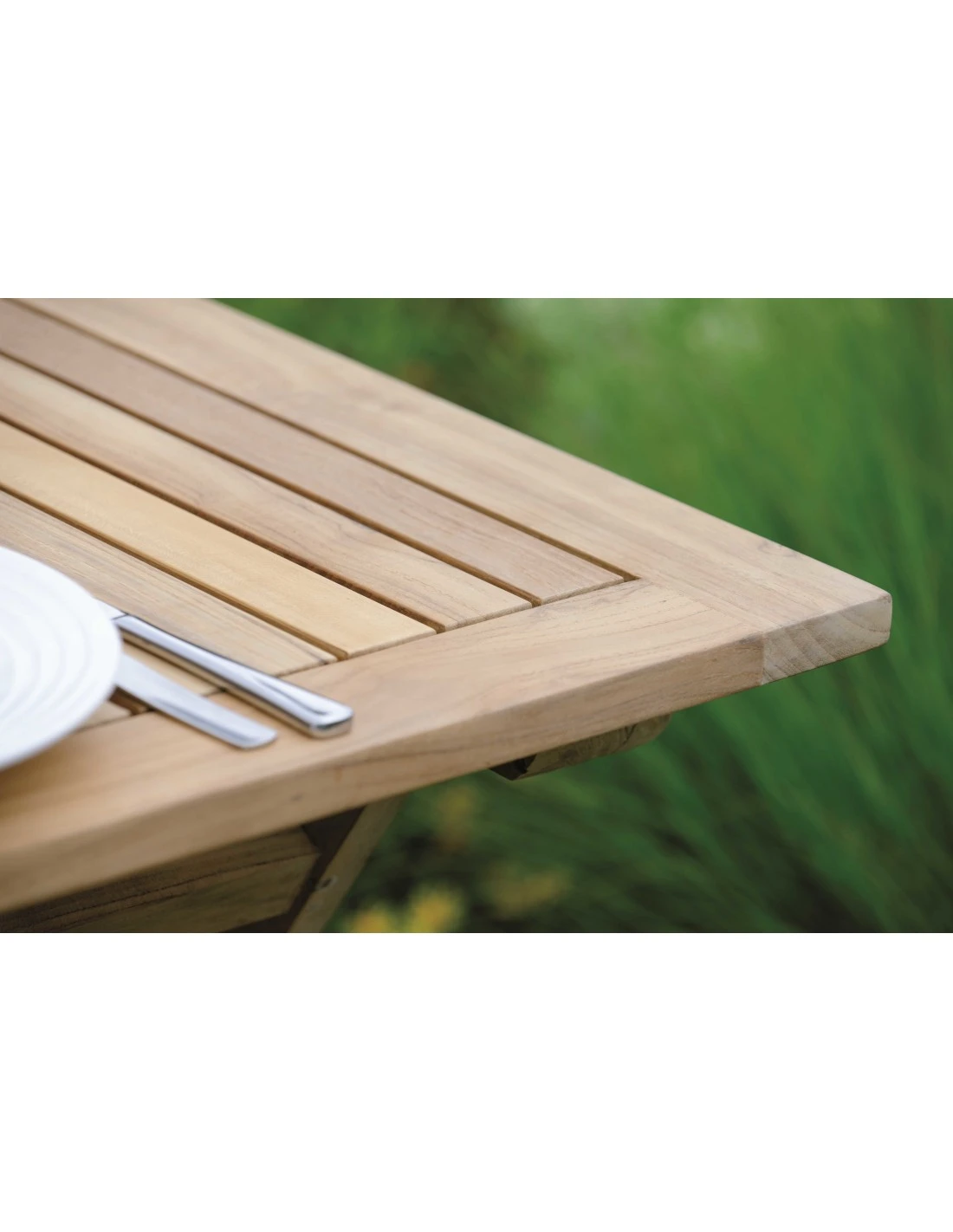 Table Pliante En Teck Malaga 80 X 80 Cm - Stern 4 Table Pliante En Teck Malaga 80 X 80 Cm - Stern – Image 2