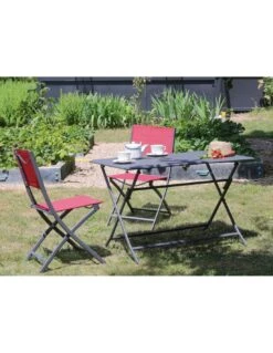 Table Pliante LORITA 110 X 70 Cm En Aluminium - Graphite 9 Table Pliante LORITA 110 X 70 Cm En Aluminium - Graphite -Petit Coin Vert Magasin table pliante lorita 110 x 70 cm en aluminium 4