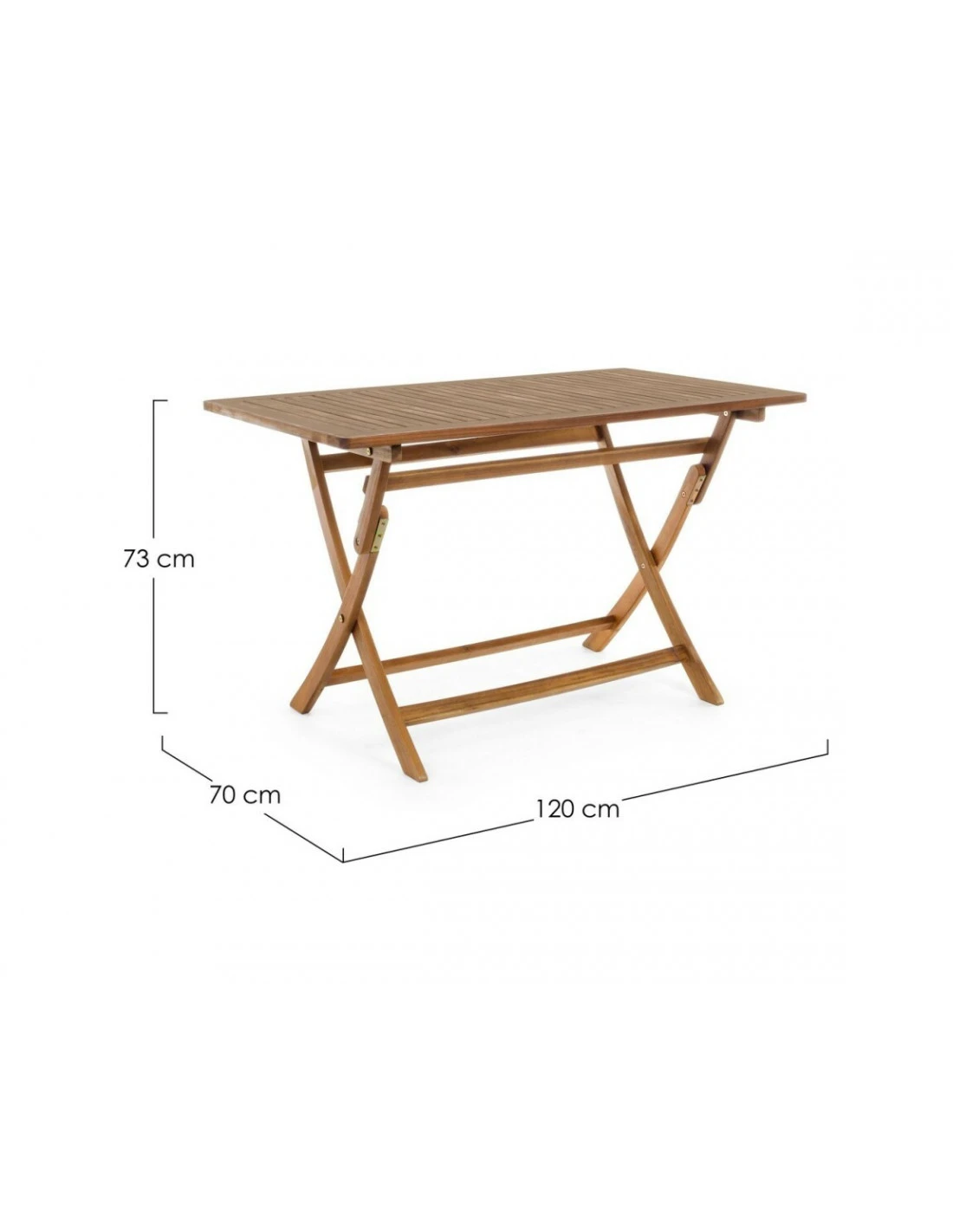 Table Pliante Rectangle En Acacia Noemi 120 X 70 Cm 4 Table Pliante Rectangle En Acacia Noemi 120 X 70 Cm – Image 2