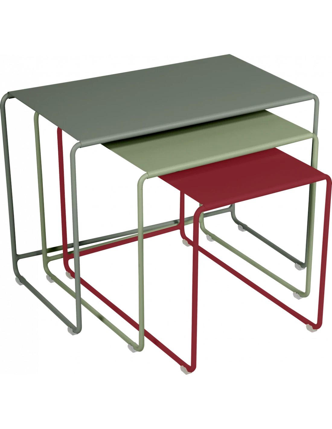Tables Basses Gigognes Oulala En Acier - Oasis 3 Tables Basses Gigognes Oulala En Acier - Oasis