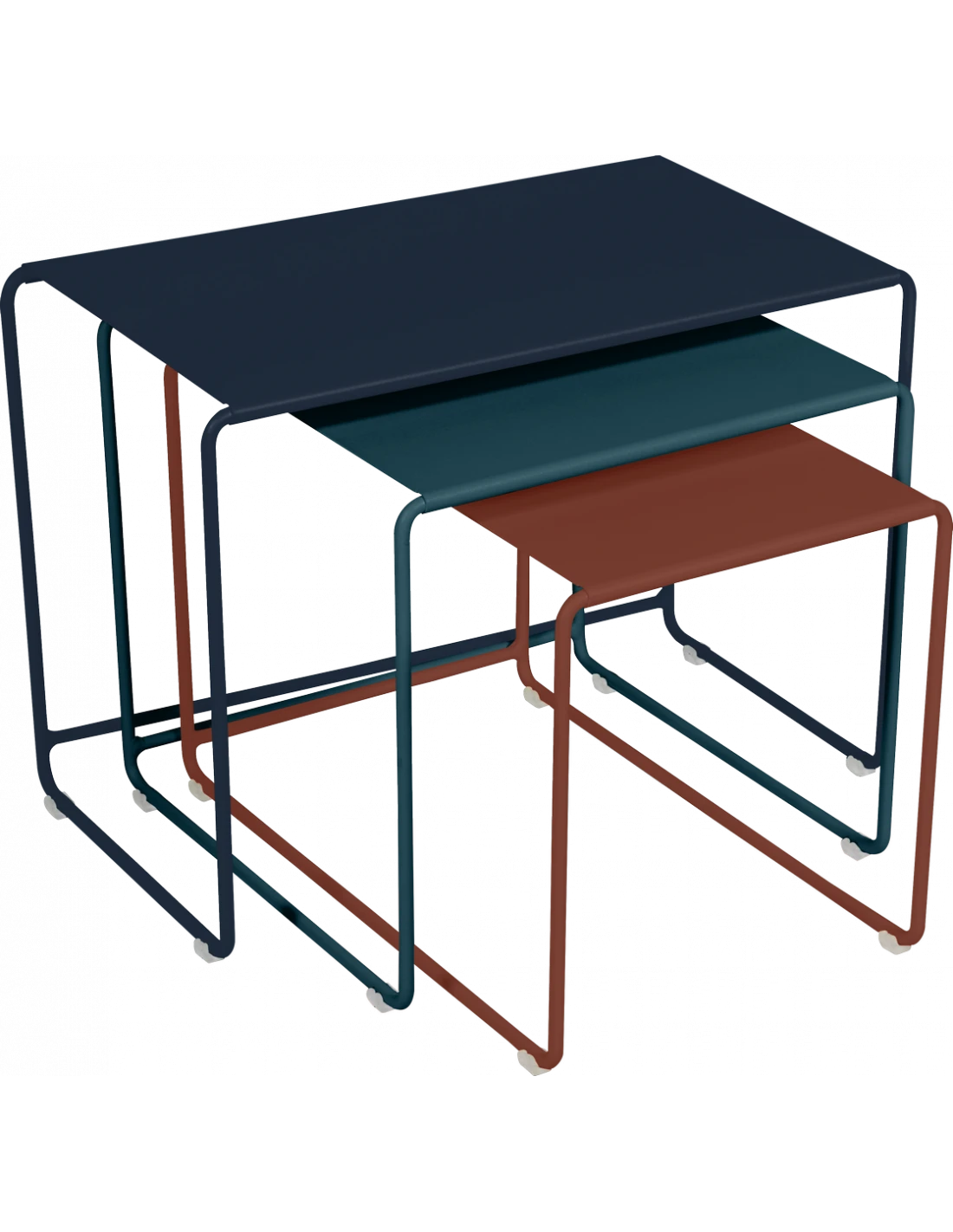 Tables Basses Gigognes Oulala En Acier - Crépuscule 3 Tables Basses Gigognes Oulala En Acier - Crépuscule