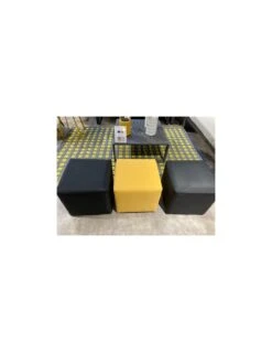 Tabouret CUB 43 X 43 Cm En Aluminium Et Toile TPEP - Noir 8 Tabouret CUB 43 X 43 Cm En Aluminium Et Toile TPEP - Noir -Petit Coin Vert Magasin tabouret cub 43 x 43 cm aluminium et toile tpep proloisirs 2