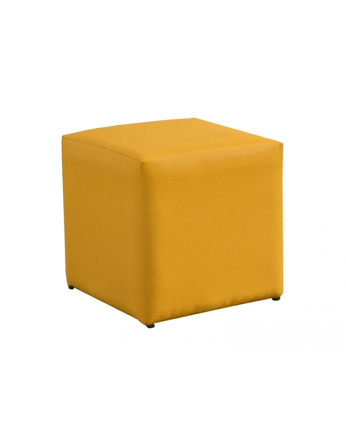 Tabouret CUB 43 X 43 Cm En Aluminium Et Toile TPEP - Moutarde 3 Tabouret CUB 43 X 43 Cm En Aluminium Et Toile TPEP - Moutarde