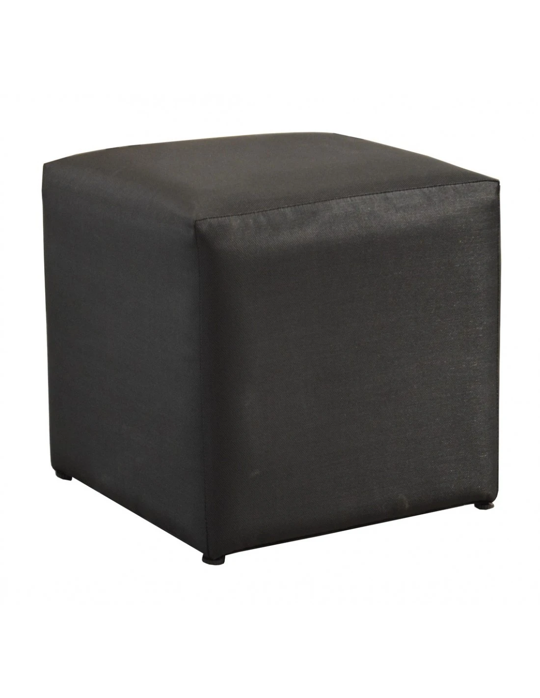 Tabouret CUB 43 X 43 Cm En Aluminium Et Toile TPEP - Noir 3 Tabouret CUB 43 X 43 Cm En Aluminium Et Toile TPEP - Noir