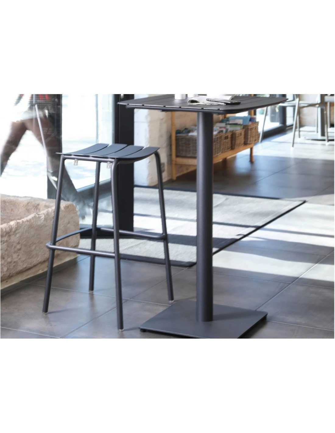 Tabouret Perfect En Aluminium Graphite Ou Bleu - Graphite 4 Tabouret Perfect En Aluminium Graphite Ou Bleu - Graphite – Image 2