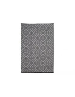 Tapis D'extérieur 240x150 Cm - Coloris Au Choix - Graphite / Blanc