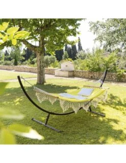 Toile De Hamac Rialto - L.200 X P.100 Cm - Curry 6 Toile De Hamac Rialto - L.200 X P.100 Cm - Curry -Petit Coin Vert Magasin toile de hamac rialto l200 x p100 cm curry 1