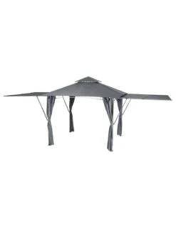 Tonnelle Avec Auvent Amalya 3x3m - Acier Traité époxy, Polyester Ardoise 21 Tonnelle Avec Auvent Amalya 3x3m - Acier Traité époxy, Polyester Ardoise -Petit Coin Vert Magasin tonnelle avec auvent amalya 3x3m acier traite epoxy polyester ardoise 8