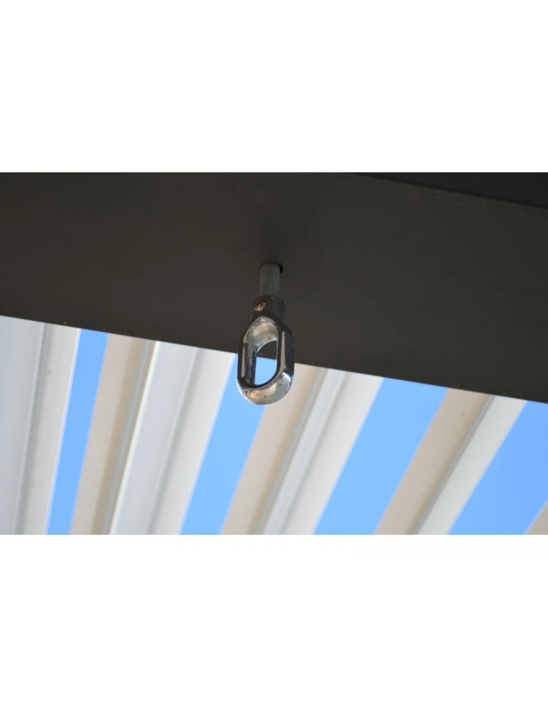 Tonnelle Bioclimatique Eris Manuel 3x4m En Aluminium Grey Blanc 7 Tonnelle Bioclimatique Eris Manuel 3x4m En Aluminium Grey Blanc – Image 5