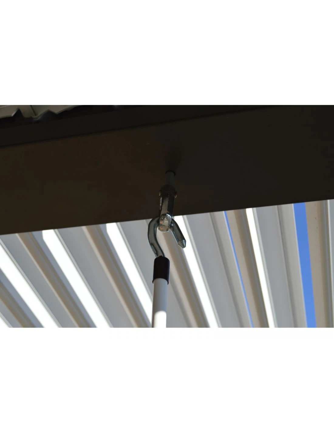 Tonnelle Bioclimatique Eris Manuel 3x4m En Aluminium Grey Blanc 9 Tonnelle Bioclimatique Eris Manuel 3x4m En Aluminium Grey Blanc – Image 7