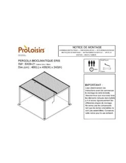 Tonnelle Bioclimatique Eris Manuel 4x4m En Aluminium Grey Blanc 32 Tonnelle Bioclimatique Eris Manuel 4x4m En Aluminium Grey Blanc -Petit Coin Vert Magasin tonnelle bioclimatique eris manuel 4x4m en aluminium grey blanc 10