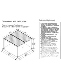 Tonnelle Bioclimatique Eris Manuel 4x4m En Aluminium Grey Blanc 34 Tonnelle Bioclimatique Eris Manuel 4x4m En Aluminium Grey Blanc -Petit Coin Vert Magasin tonnelle bioclimatique eris manuel 4x4m en aluminium grey blanc 12