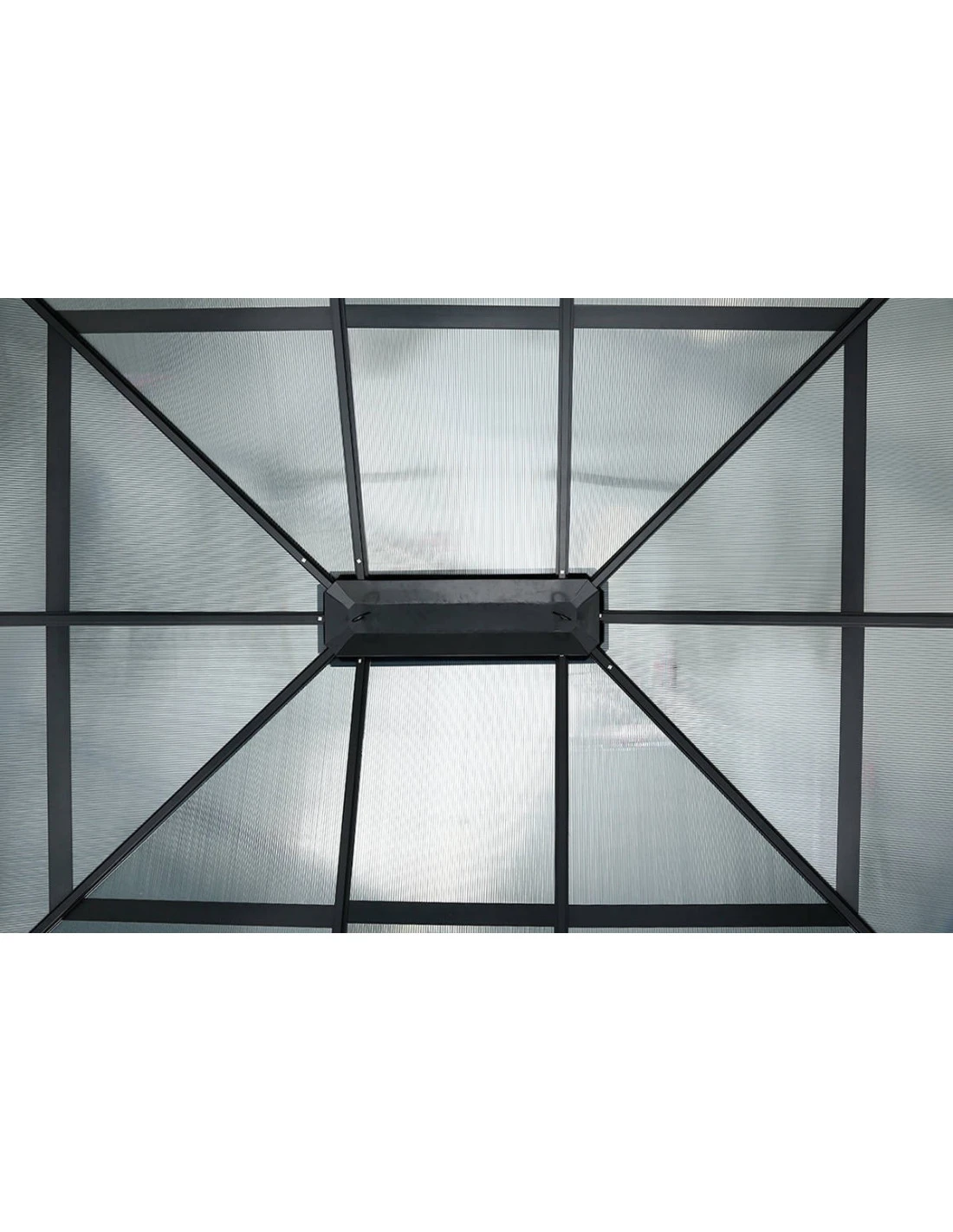 Tonnelle De Jardin Belize 3,60 X 3 M - Aluminium Et Polycarbonate 8 Tonnelle De Jardin Belize 3,60 X 3 M - Aluminium Et Polycarbonate – Image 6