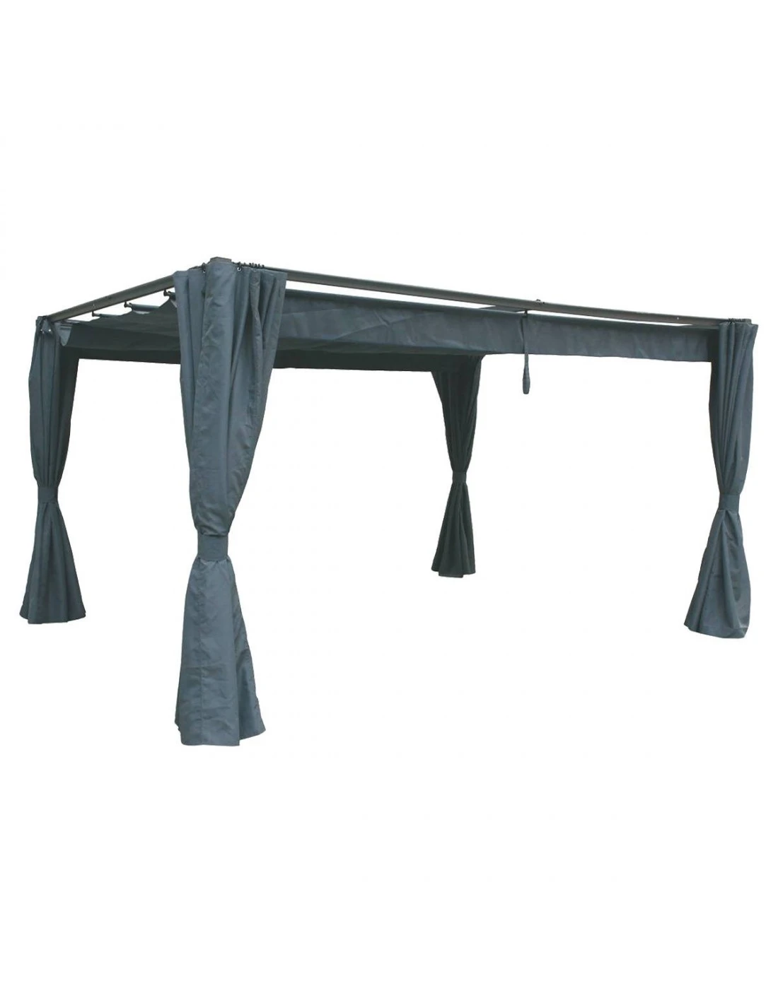 Tonnelle De Jardin Palmeira Ardoise 3 X 4 M - Toit Rétractable 6 Tonnelle De Jardin Palmeira Ardoise 3 X 4 M - Toit Rétractable – Image 4