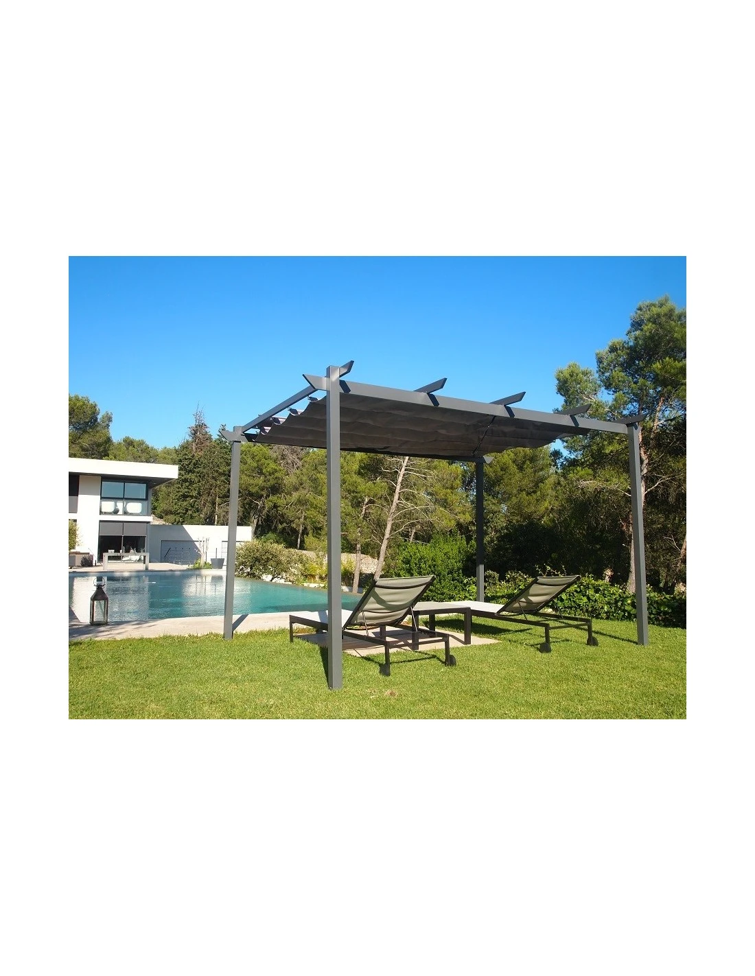 Tonnelle MANHATTAN En Aluminium 3 X 4 M 3 Tonnelle MANHATTAN En Aluminium 3 X 4 M