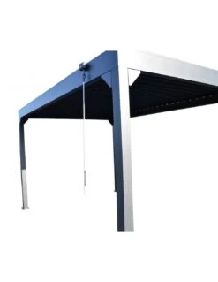 Tonnelle Zéphir Bioclim 3x4 M En Aluminium Avec Lames Orientables - Gris -Petit Coin Vert Magasin tonnelle zephir bioclim 3 x 4m en aluminium avec lames orientables 4