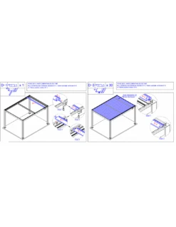 Tonnelle Zéphir Bioclim 3x4 M En Aluminium Avec Lames Orientables - Gris -Petit Coin Vert Magasin tonnelle zephir bioclim 3 x 4m en aluminium avec lames orientables 7