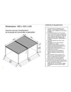 Tonnelle Zéphir Bioclim 6x4 M En Aluminium Avec Lames Orientables 36 Tonnelle Zéphir Bioclim 6x4 M En Aluminium Avec Lames Orientables -Petit Coin Vert Magasin tonnelle zephir bioclim 6x4 m en aluminium avec lames orientables 14