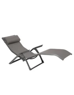 Transat Basculant Decima - Aluminium Et Texaline - Noisette / Praline -Petit Coin Vert Magasin transat basculant decima aluminium et texaline noisette praline 2