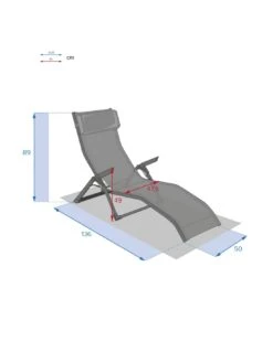 Transat Basculant Decima - Aluminium Et Texaline - Noisette / Praline -Petit Coin Vert Magasin transat basculant decima aluminium et texaline noisette praline 6