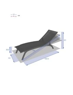 Transat Bonao 4 Positions - Aluminium Et Texaline - Silver / Taupe 11 Transat Bonao 4 Positions - Aluminium Et Texaline - Silver / Taupe -Petit Coin Vert Magasin transat bonao 4 positions aluminium et texaline silver taupe 4