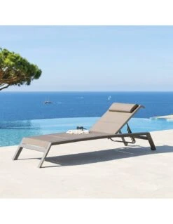 Transat De Jardin Allure 5 Positions - Aluminium Et Texaline - Praline / Speculos 14 Transat De Jardin Allure 5 Positions - Aluminium Et Texaline - Praline / Speculos -Petit Coin Vert Magasin transat de jardin allure 5 positions aluminium et texaline praline speculos 5