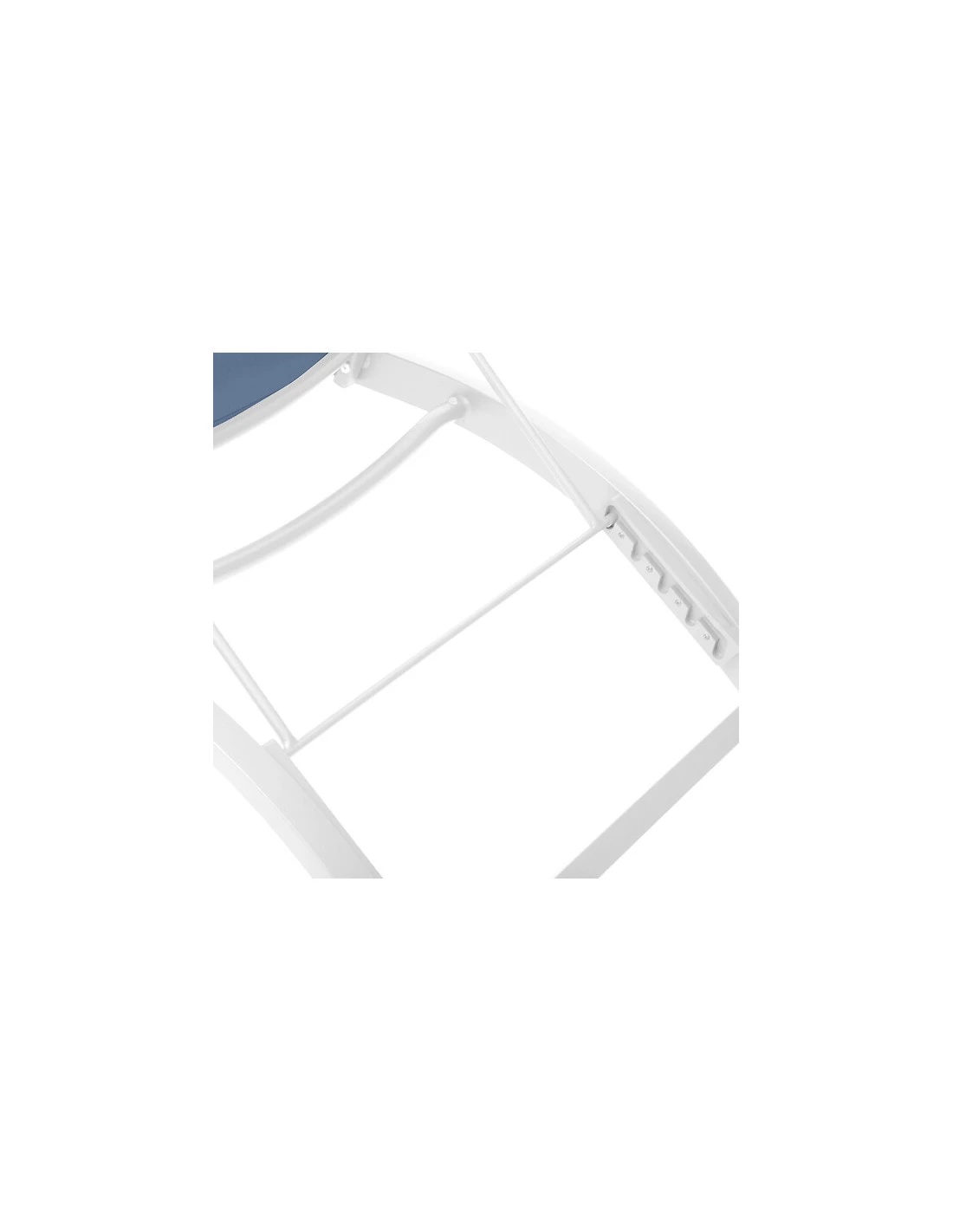 Transat De Jardin Milenio - 5 Positions - Aluminium Et Texaline - Bleu Pétrole / Blanc 5 Transat De Jardin Milenio - 5 Positions - Aluminium Et Texaline - Bleu Pétrole / Blanc – Image 3