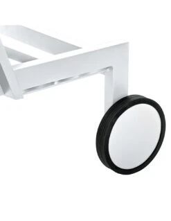 Transat De Jardin Ocala 4 Positions Aluminium Et Texaline - Blanc Et Noisette -Petit Coin Vert Magasin transat de jardin ocala 4 positions aluminium et texaline 10