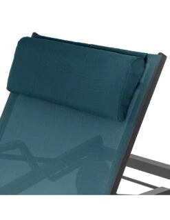 Transat De Jardin Ocala 4 Positions Aluminium Et Texaline - Graphite / Bleu Canard 13 Transat De Jardin Ocala 4 Positions Aluminium Et Texaline - Graphite / Bleu Canard -Petit Coin Vert Magasin transat de jardin ocala 4 positions aluminium et texaline 3