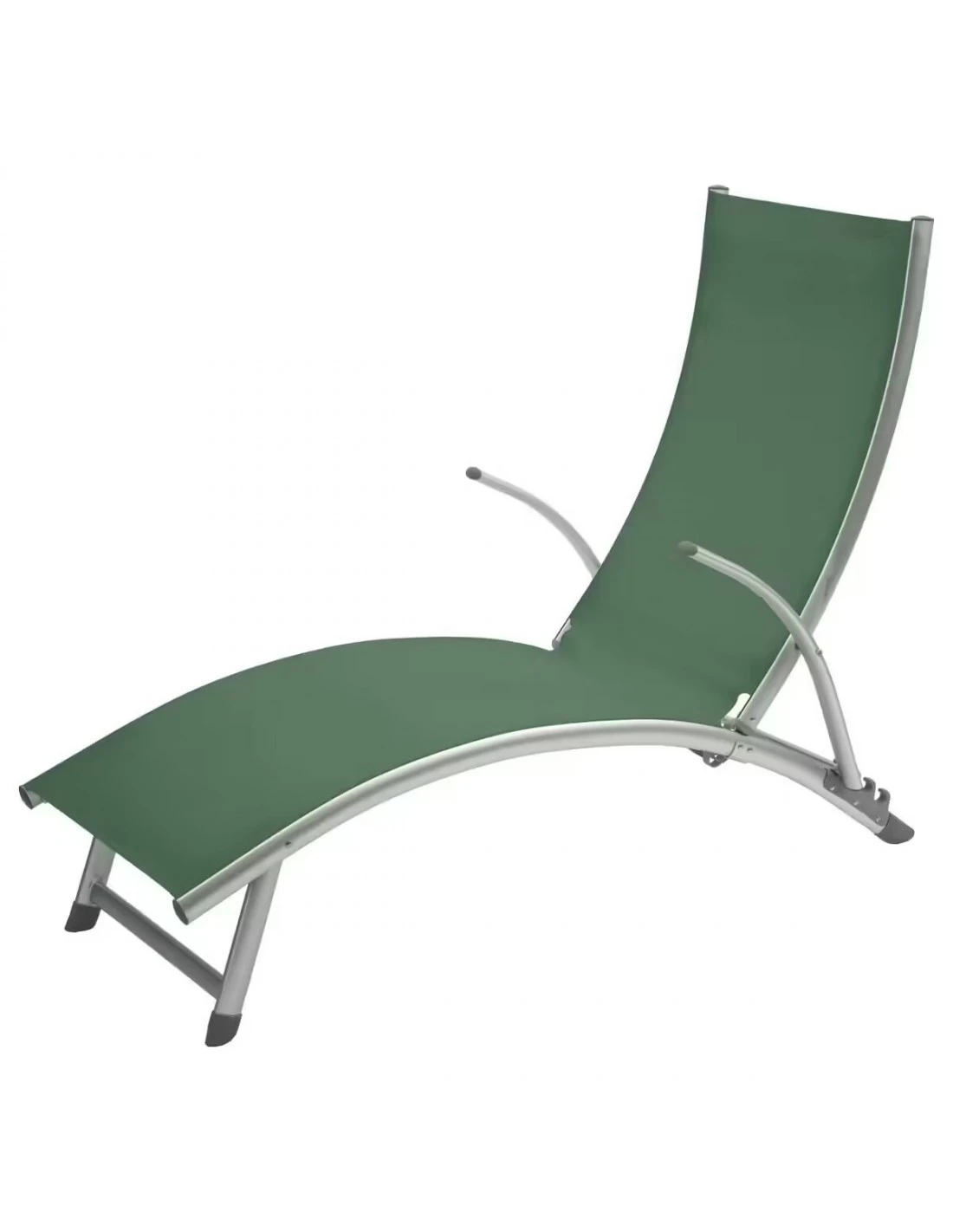 Transat Pliant Samba - 4 Positions - Aluminium Anodisé - Graphite / Olive 4 Transat Pliant Samba - 4 Positions - Aluminium Anodisé - Graphite / Olive – Image 2