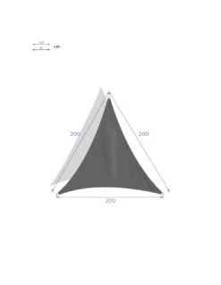 Voile D'ombrage Curacao Triangulaire 2 X 2 X 2 M - Polyester - Bordeaux 41 Voile D'ombrage Curacao Triangulaire 2 X 2 X 2 M - Polyester - Bordeaux -Petit Coin Vert Magasin voile d ombrage curacao triangulaire 2 x 2 x 2 m polyester 1 22