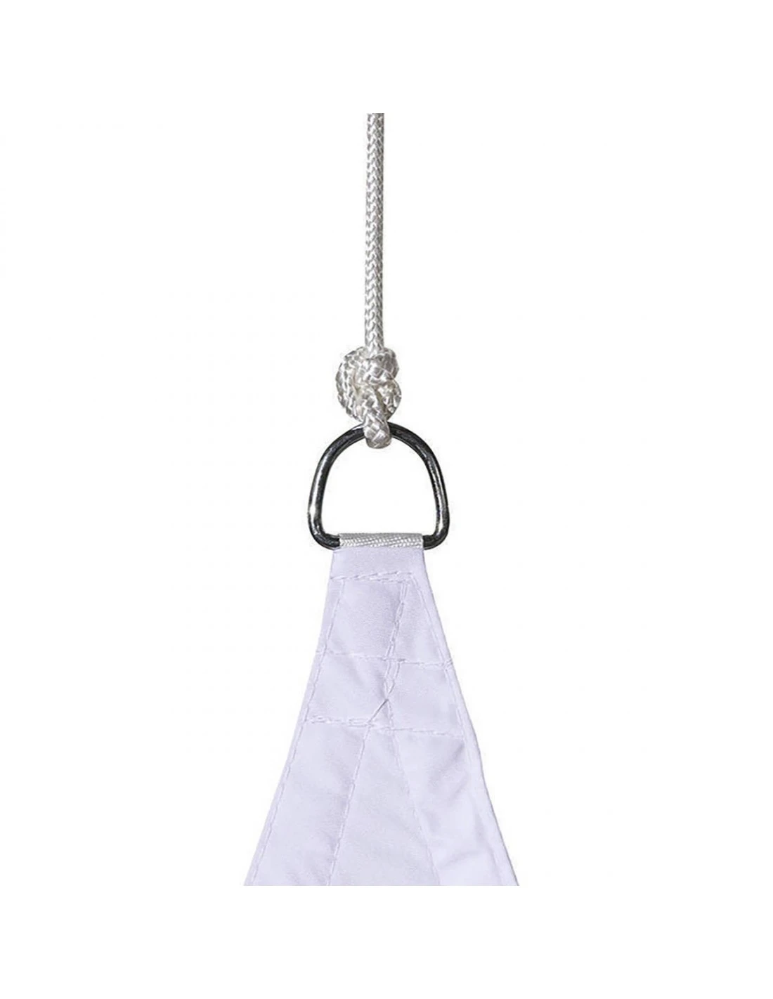 Voile D'ombrage Curacao Triangulaire 4 X 4 X 4 M - Blanc 4 Voile D'ombrage Curacao Triangulaire 4 X 4 X 4 M - Blanc – Image 2