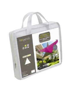 Voile D'ombrage Curacao Triangulaire 4 X 4 X 4 M - Blanc 8 Voile D'ombrage Curacao Triangulaire 4 X 4 X 4 M - Blanc -Petit Coin Vert Magasin voile d ombrage curacao triangulaire 4 x 4 x 4 m blanc 2